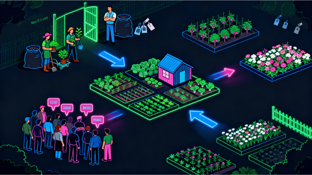 Doanh nghiệp luôn đứng giữa vòng vây năm áp lực cạnh tranh; lợi thế bền vững chỉ xuất hiện khi chiến lược được thiết kế phù hợp với cấu trúc ngành.